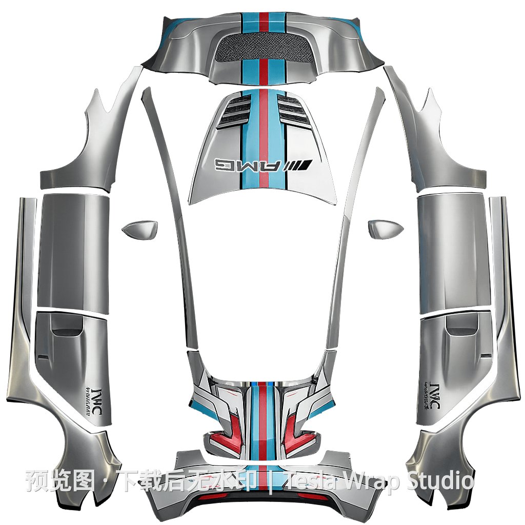 3D效果，AMG银色地狱风，引擎盖字幕修复版