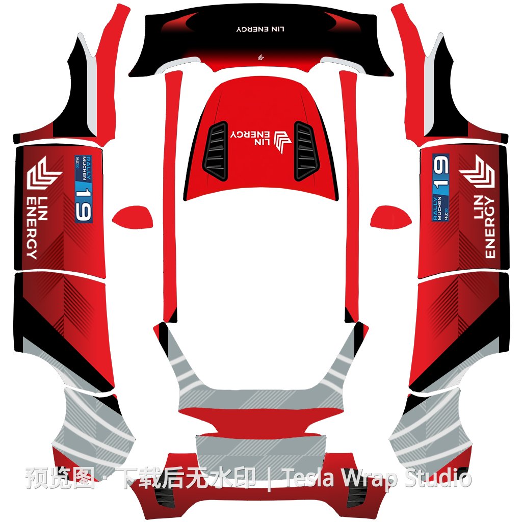 优化每一个细节(飞驰3赛车,还原真实气孔)逼真3D效果 - Model Y 特斯拉喷漆车间模板