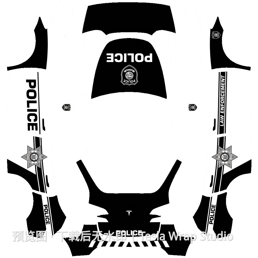 police星 - Model Y 特斯拉喷漆车间模板