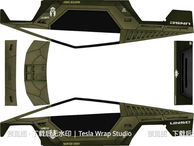 硬汉 涂装 - Cybertruck 特斯拉喷漆车间模板