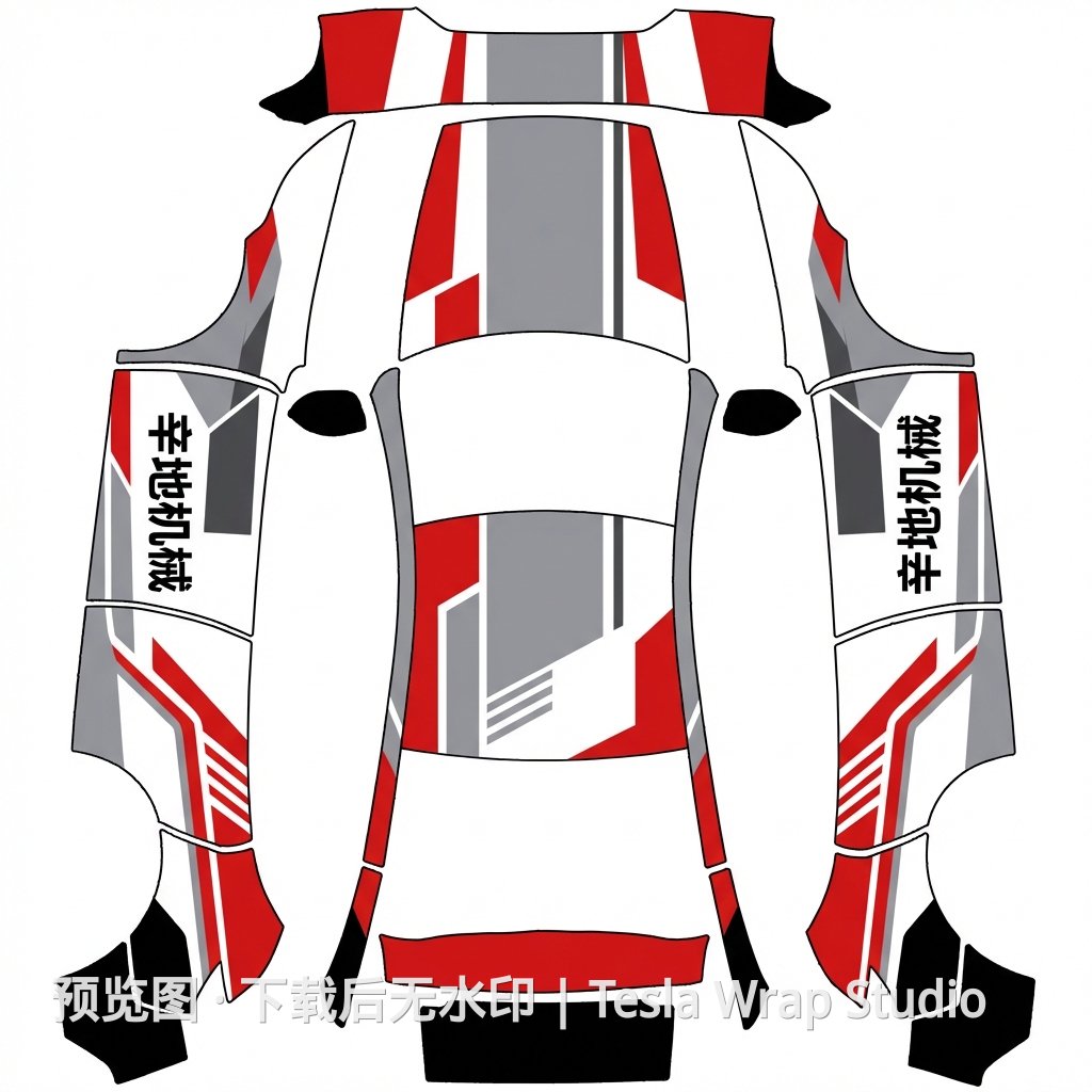 辛地机械 - Model Y (2025+) Premium 特斯拉喷漆车间模板