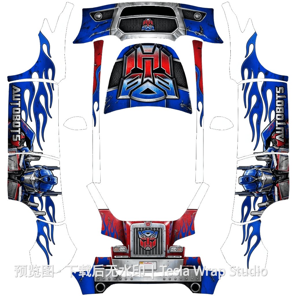 擎天柱涂装 - Model Y 特斯拉喷漆车间模板