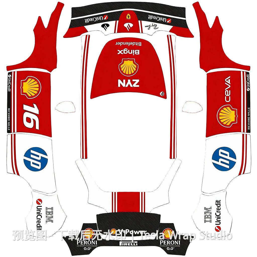 赛车精品涂装 - Model Y 特斯拉喷漆车间模板