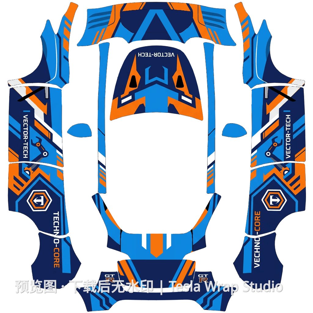 GTR 涂装精修版 - Model Y 特斯拉喷漆车间模板