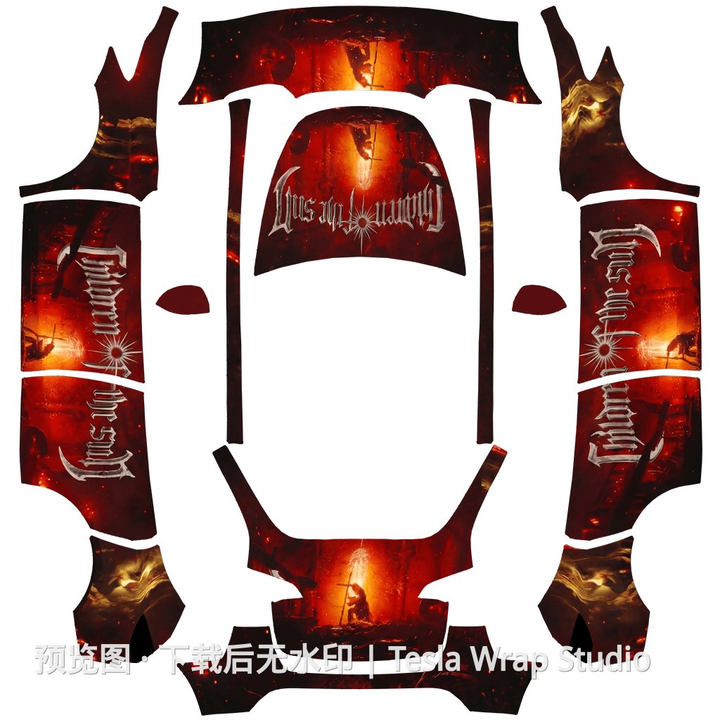 周杰伦 太阳之子 - Model Y 特斯拉喷漆车间模板