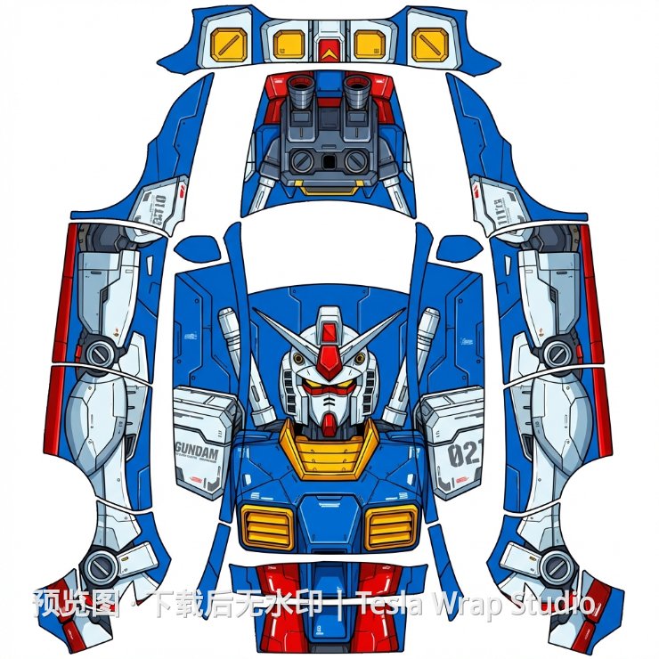 高达 - Model Y (2025+) Standard 特斯拉喷漆车间模板