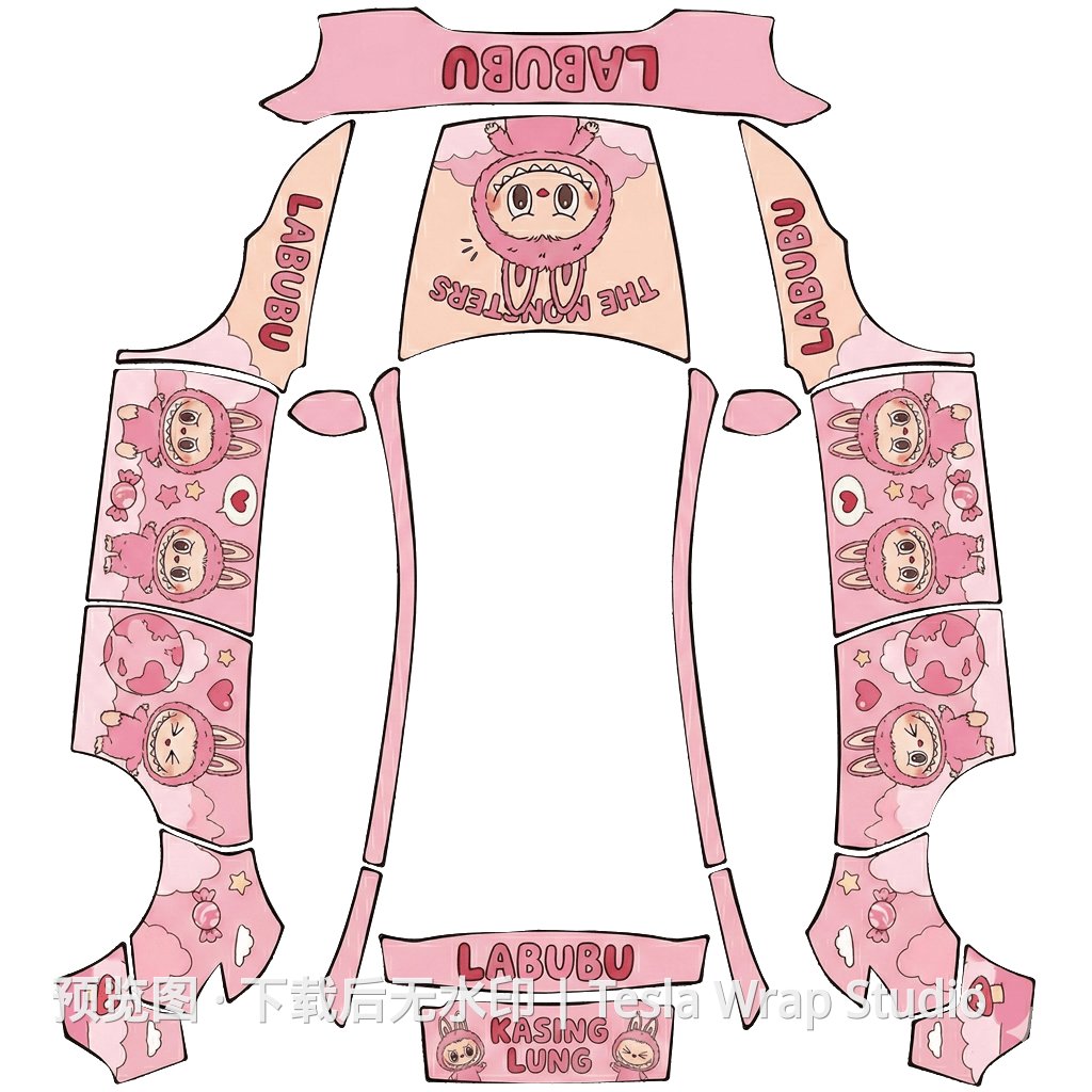 labubu - Model Y (2025+) Standard 特斯拉喷漆车间模板