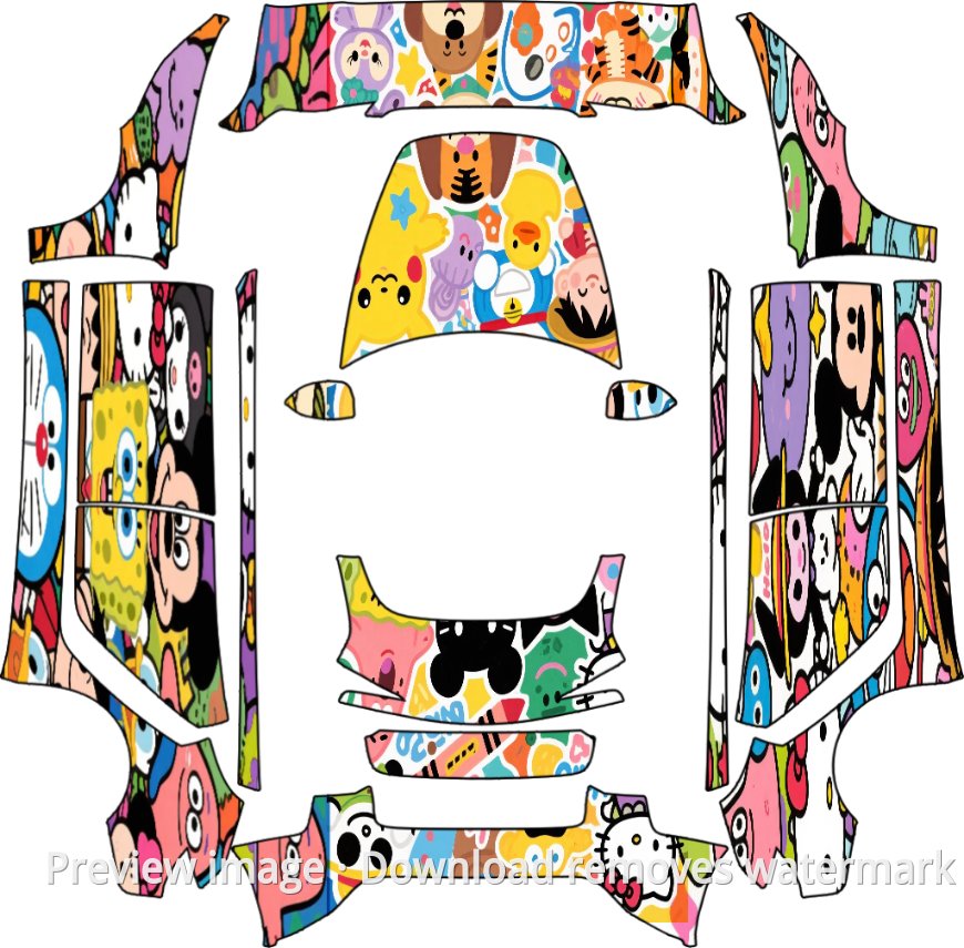 Cute Cartoon All-Over Theme - Model 3 (2024+) Performance
