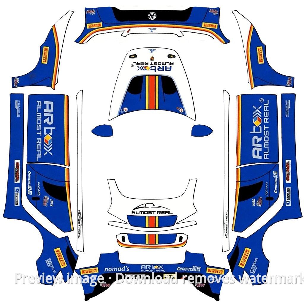 Porsche GT3 Rothmans Livery Series 1 - Model 3 (2024+) Standard & Premium