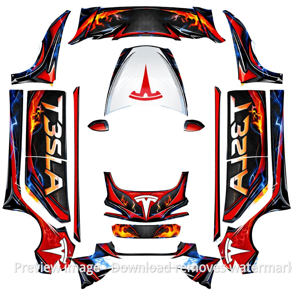 Custom Template #7746 - Model 3 (2024+) Standard & Premium
