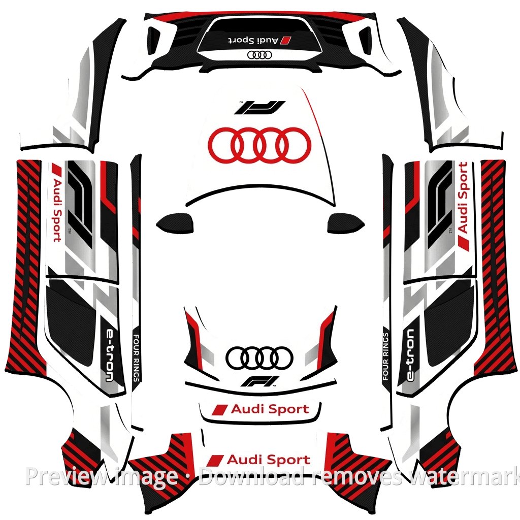 Audi Racing Livery - Model 3 (2024+) Standard & Premium