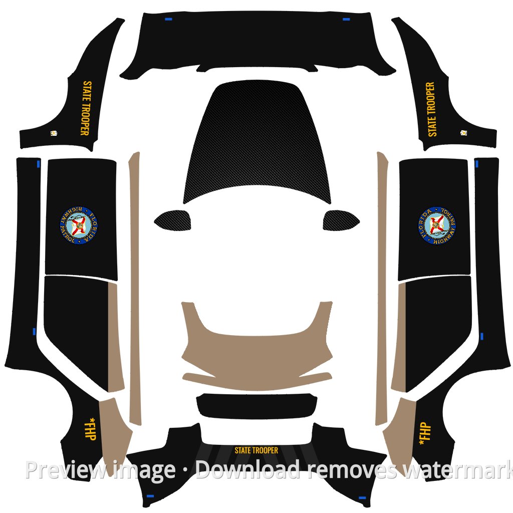 Custom Template #6707 - Model 3 (2024+) Standard & Premium