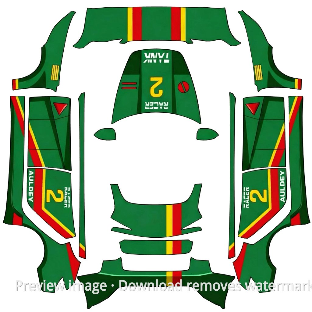 Dash! Yonkuro Series Livery 2 - Model 3 (2024+) Standard & Premium