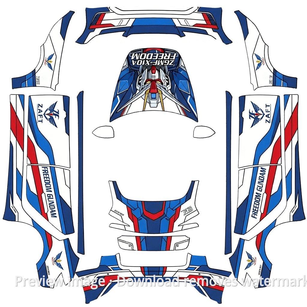 Gundam Seed Mecha Style Wrap - Model 3 (2024+) Standard & Premium