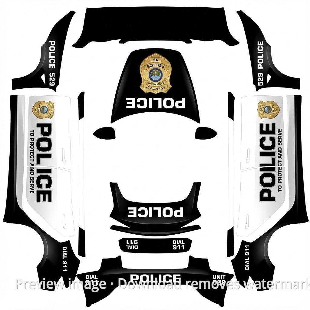 Custom Template #3404 - Model 3 (2024+) Standard & Premium