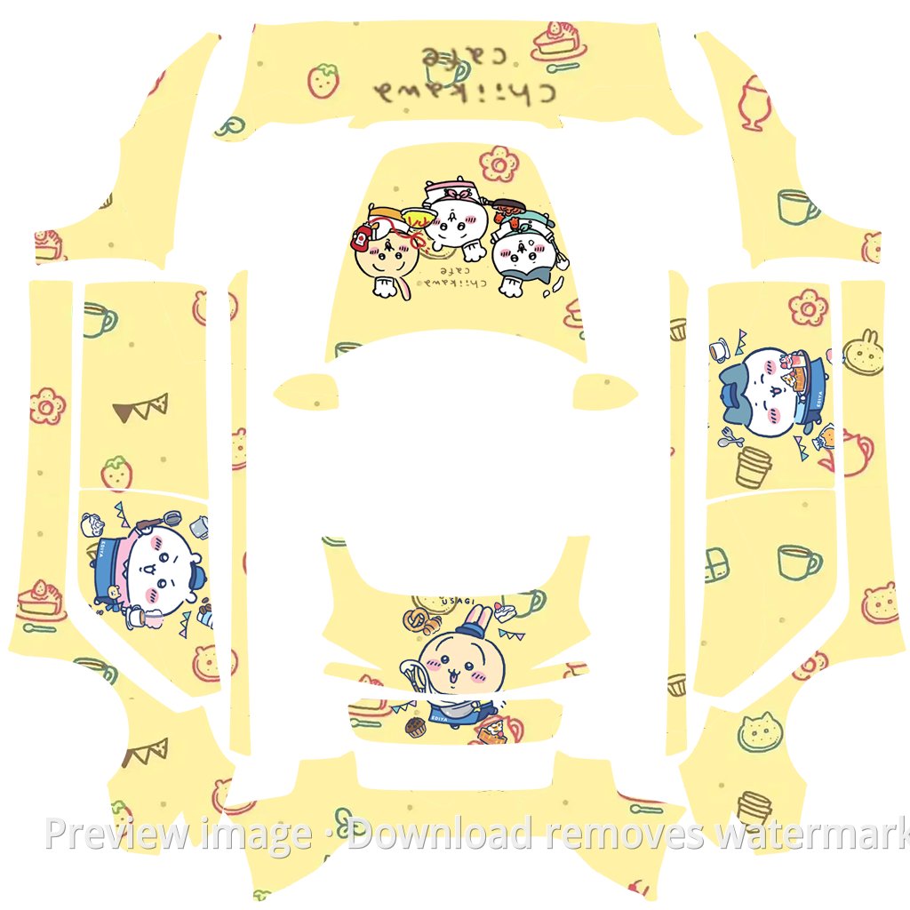 Chiikawa Food and Coffee Cute Theme 2 - Model 3 (2024+) Standard & Premium