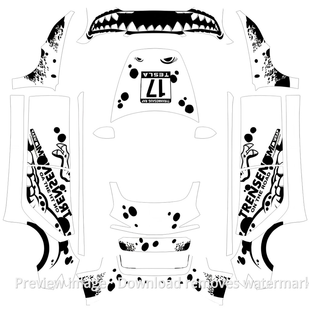 Tyrannosaurus Series Livery 5 - Model 3 (2024+) Standard & Premium
