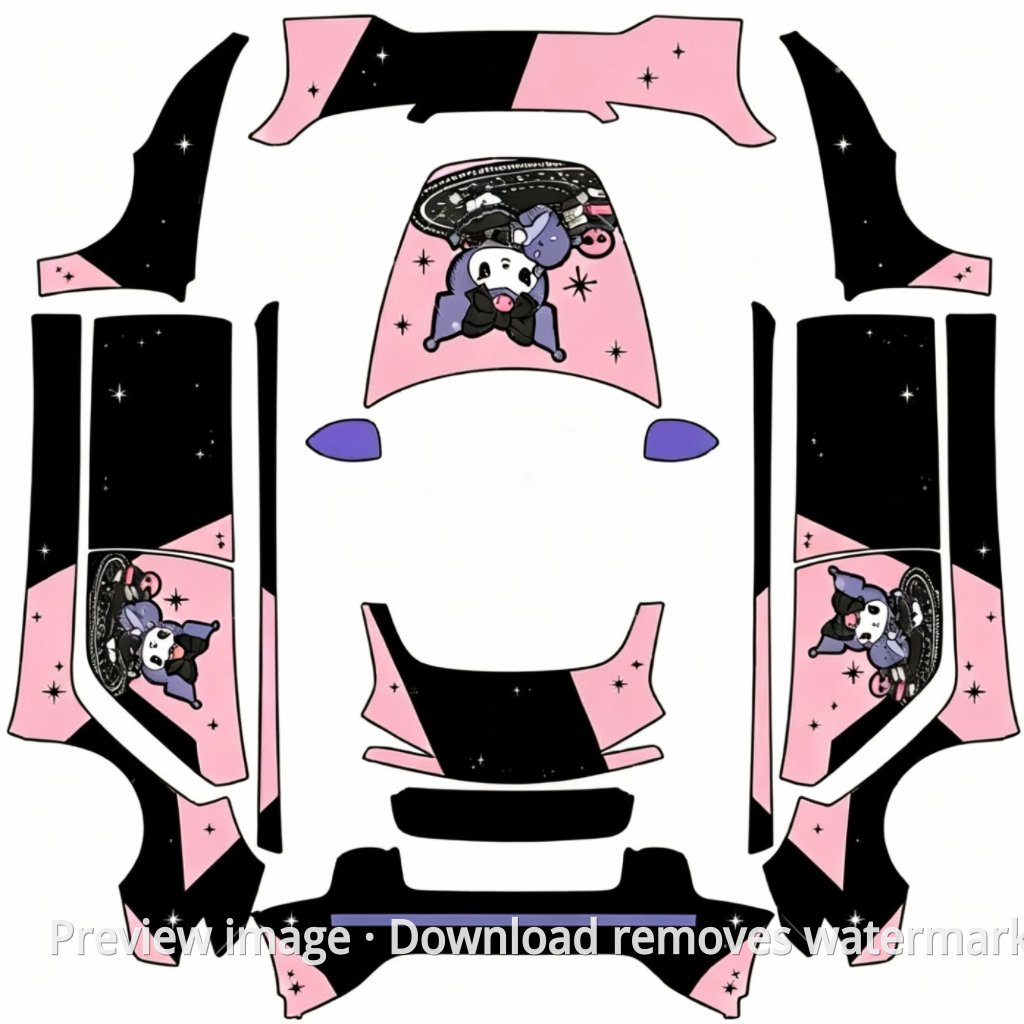 Kuromi Livery 2 - Model 3 (2024+) Standard & Premium