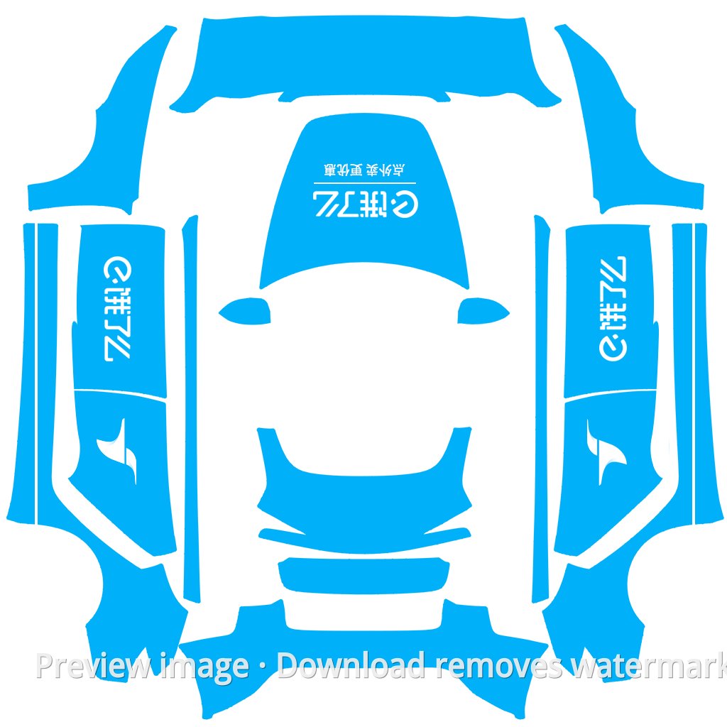 Model 3 (2024+) Standard & Premium Ele.me Delivery Theme Wrap Template