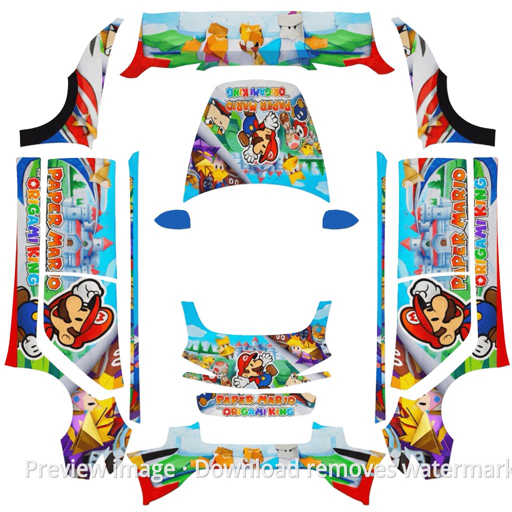 Refreshed Model 3 Mario Body Wrap - Model 3 (2024+) Standard & Premium