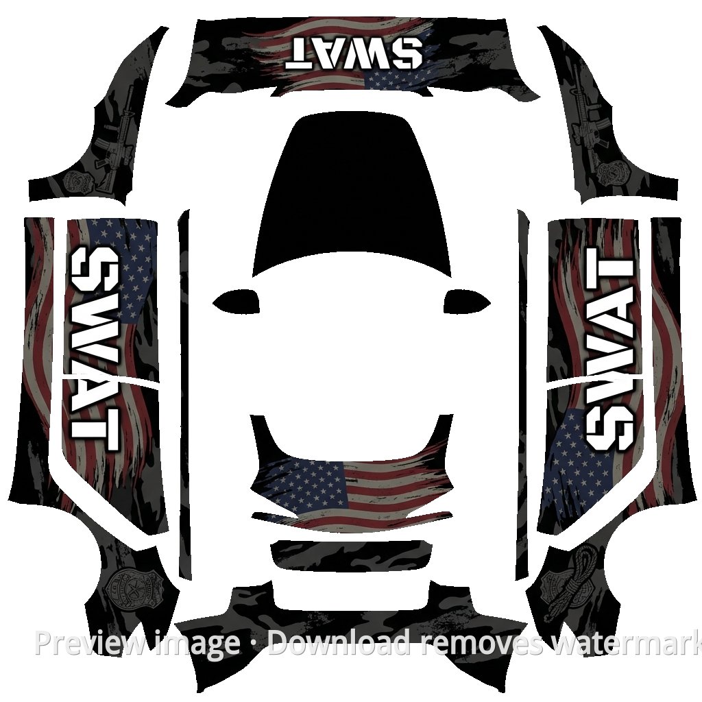 SWAT Stars and Stripes Theme - Model 3 (2024+) Standard & Premium