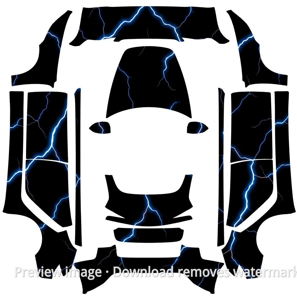 Model 3 (2024+) Standard & Premium Lightning Theme Wrap Template