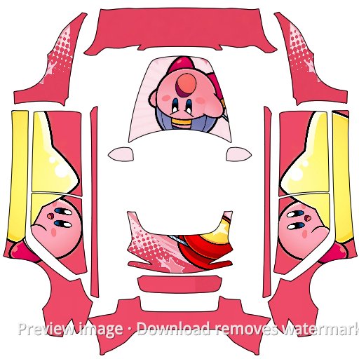 Kirby Pink Theme - Model 3 (2024+) Standard & Premium