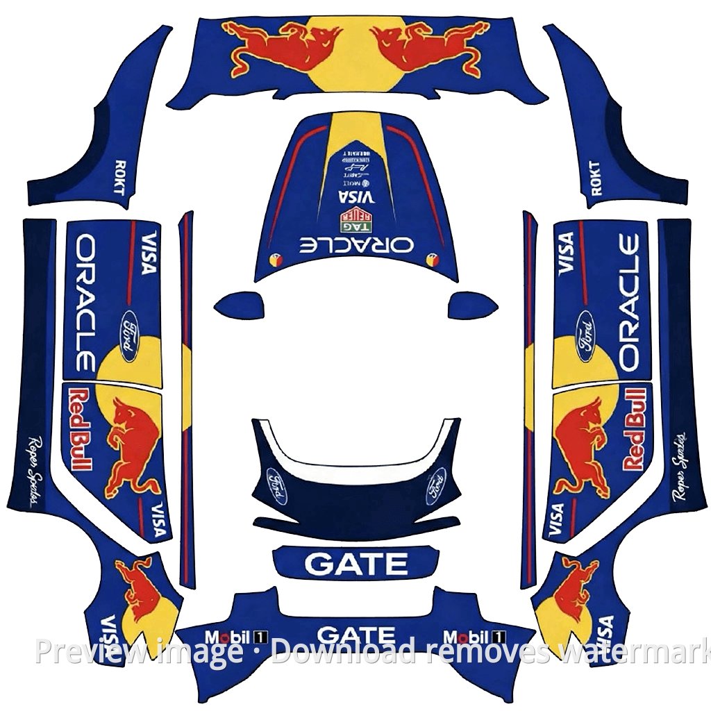 Red Bull Racing Livery Series - Model 3 (2024+) Standard & Premium