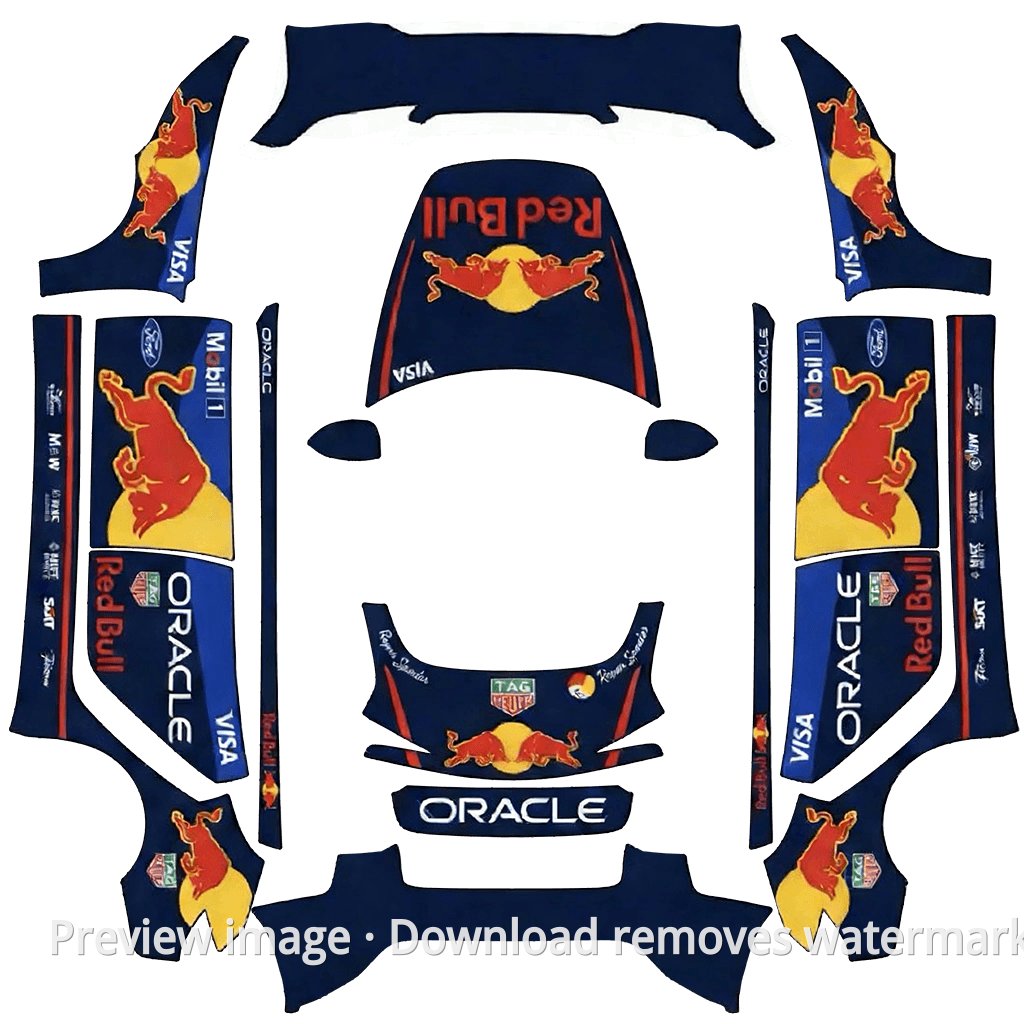 Red Bull Racing Livery Series Wrap - Model 3 (2024+) Standard & Premium