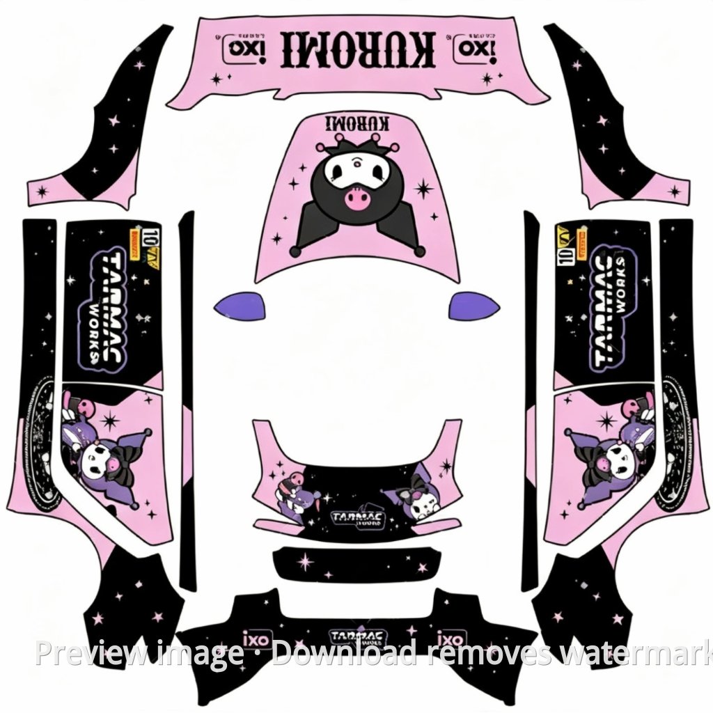 Kuromi Livery 1 - Model 3 (2024+) Standard & Premium