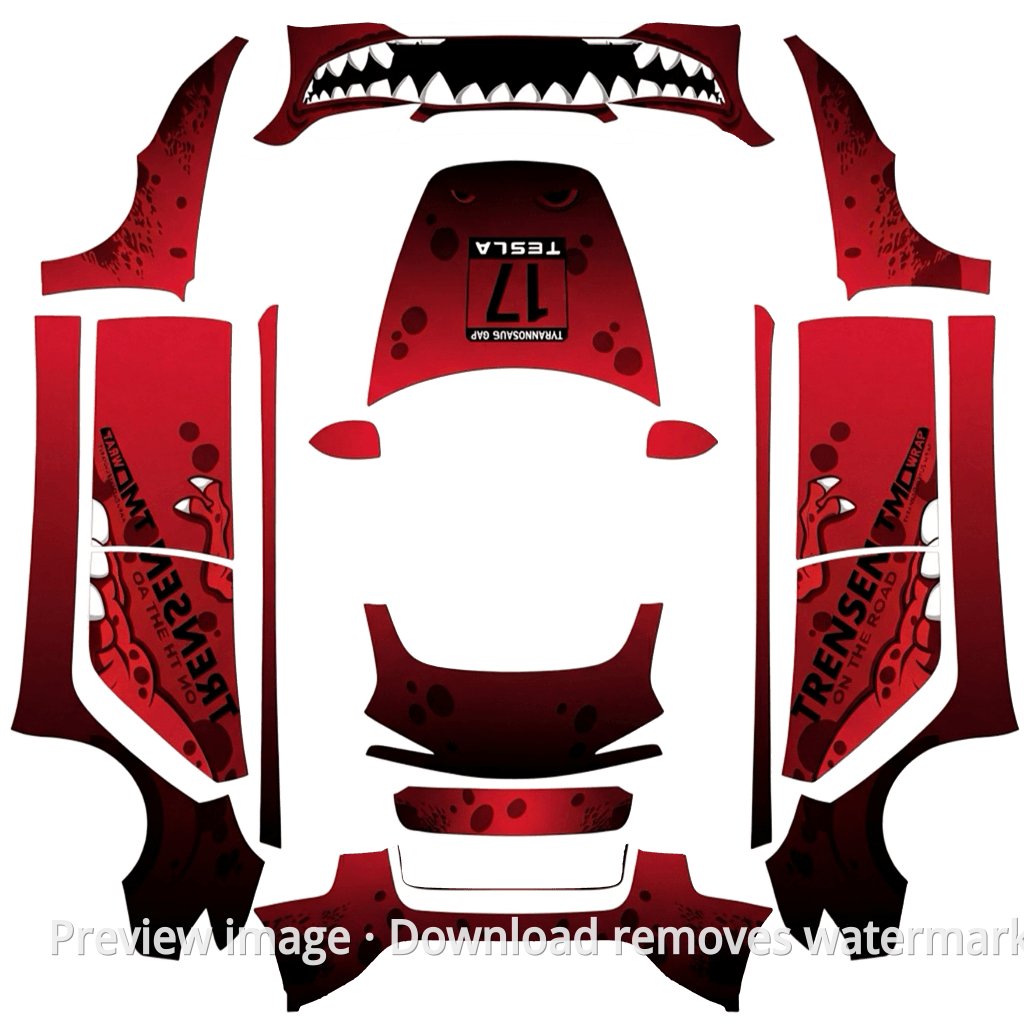 Tyrannosaurus Series Livery 2 - Model 3 (2024+) Standard & Premium