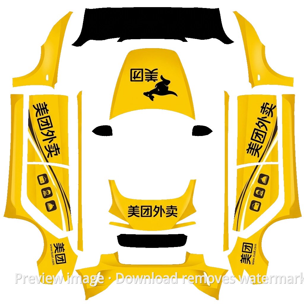 Meituan Waimai Theme - Model 3 (2024+) Standard & Premium