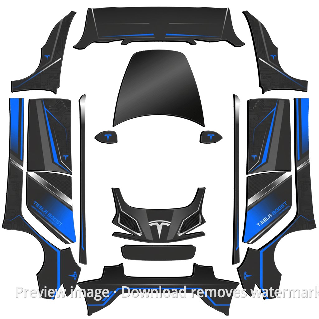 Custom Template #1272 - Model 3 (2024+) Standard & Premium