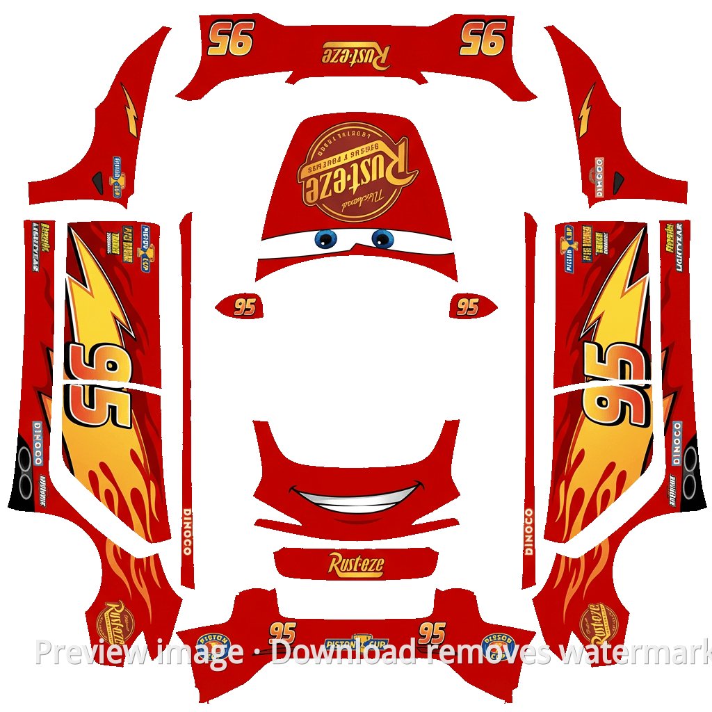 Lightning McQueen Theme - Model 3 (2024+) Standard & Premium