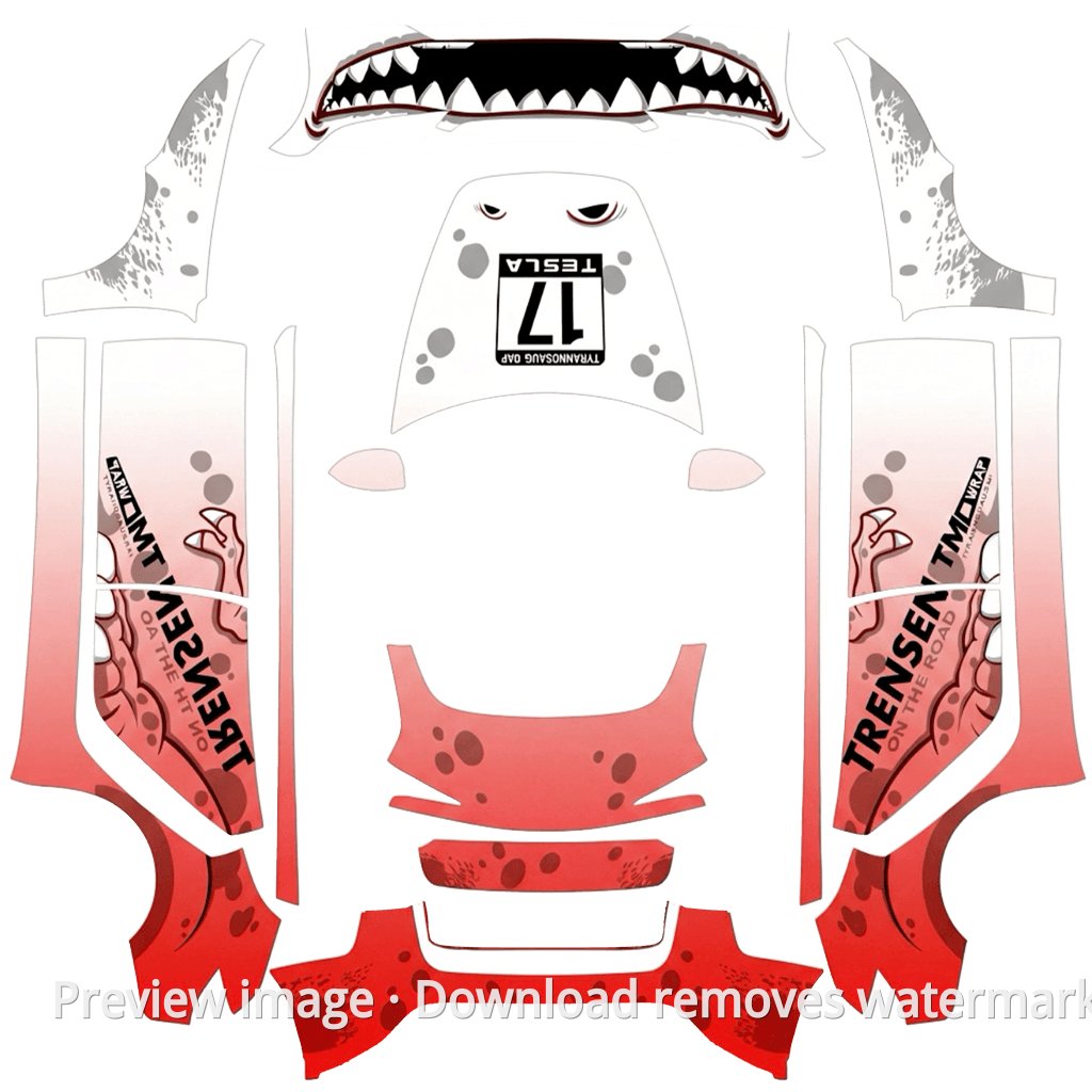 Tyrannosaurus Series Livery 1 - Model 3 (2024+) Standard & Premium