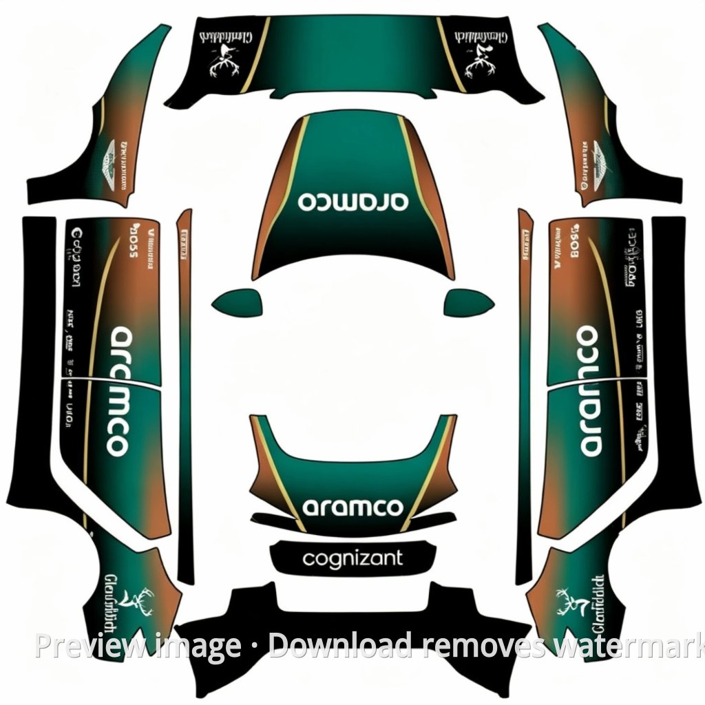 Tesla x Aston Martin Monaco Special Livery 2 - Model 3 (2024+) Standard & Premium