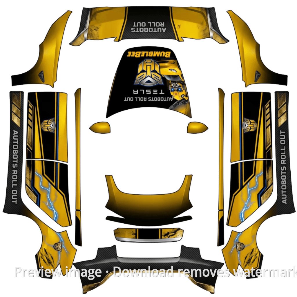 Bumblebee Theme - Model 3 (2024+) Standard & Premium
