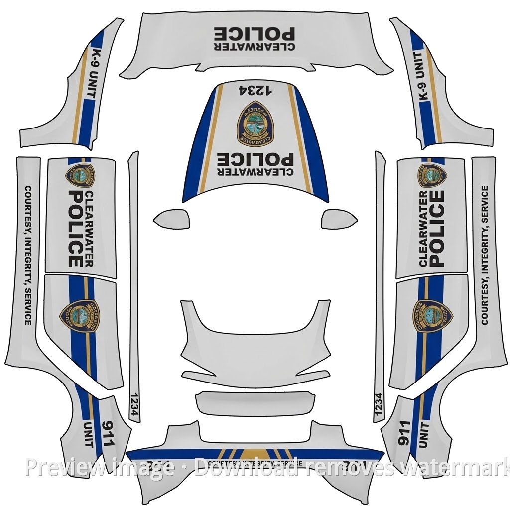 Custom Template #8629 - Model 3 (2024+) Standard & Premium