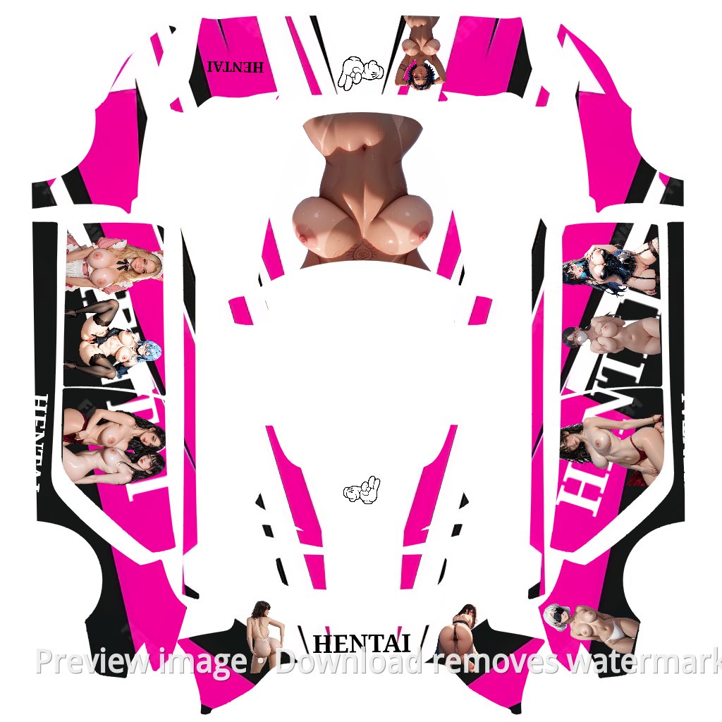 Model 3 (2024+) Standard & Premium Hentai Theme Wrap Template