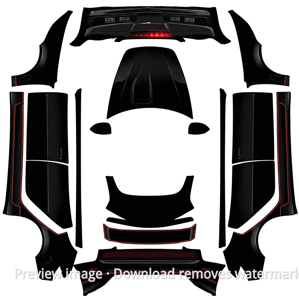 0012 Model 3 Wrap Template