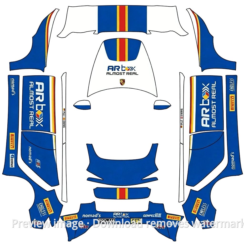 Porsche GT3 Rothmans Livery Series 2 - Model 3 (2024+) Standard & Premium
