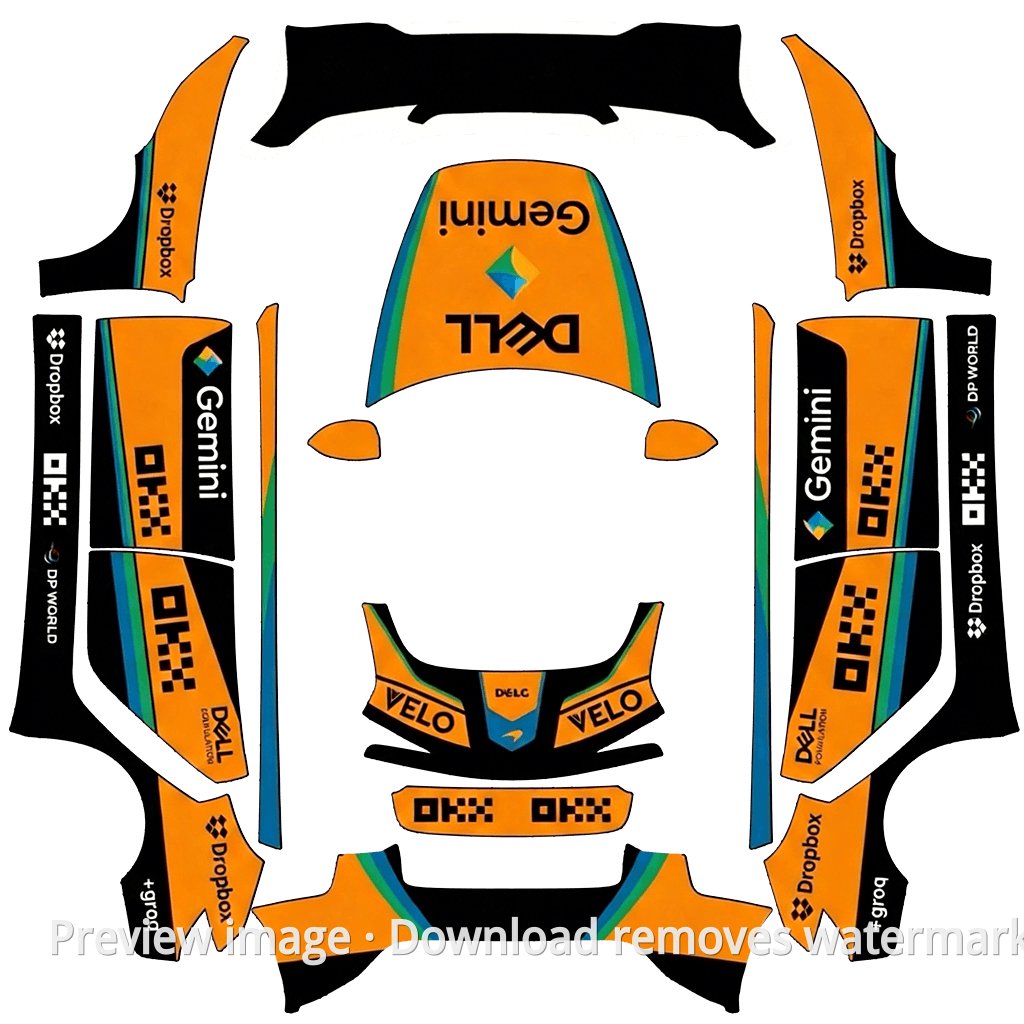 McLaren MCL40 Skin - Model 3 (2024+) Standard & Premium