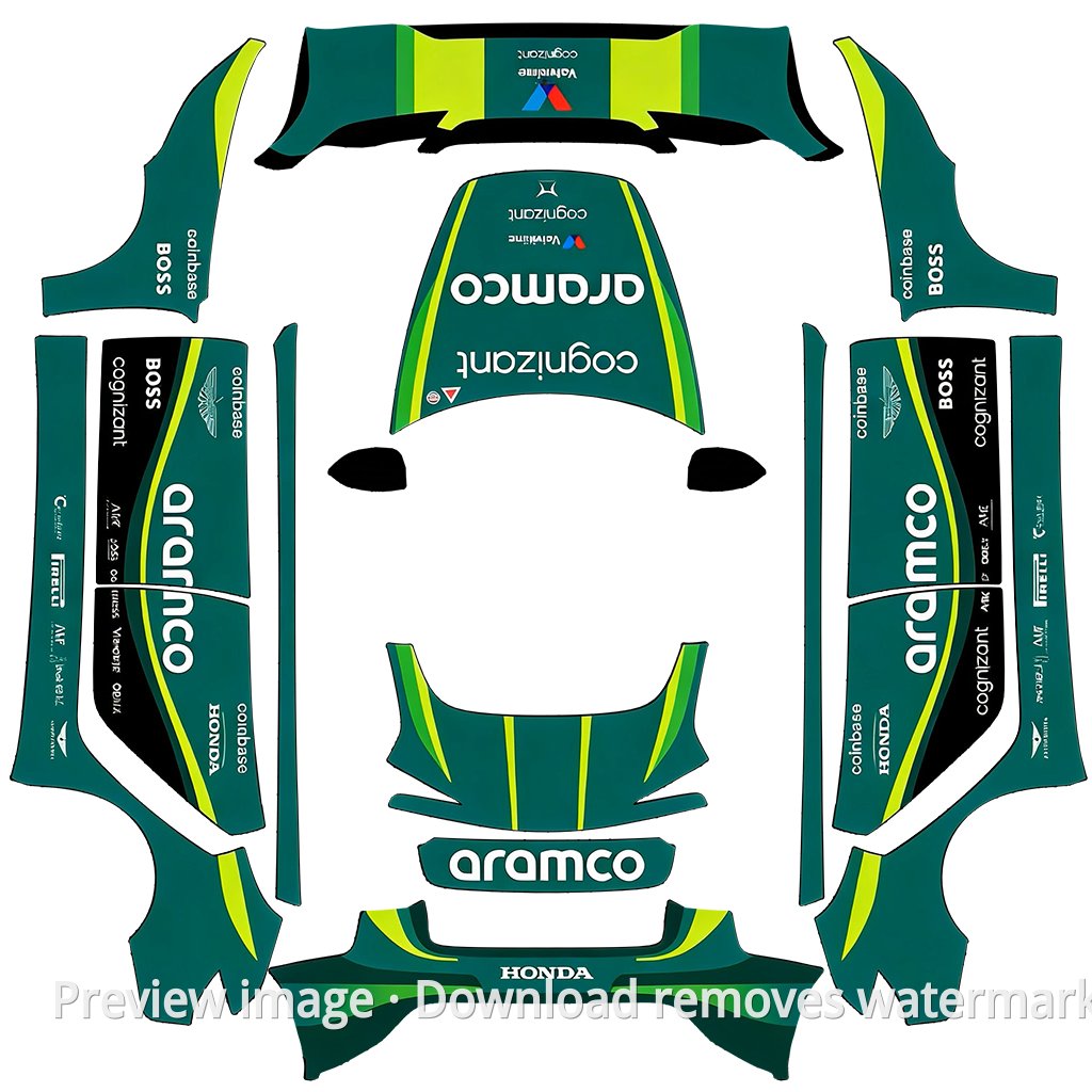Aston Martin Theme - Model 3 (2024+) Standard & Premium