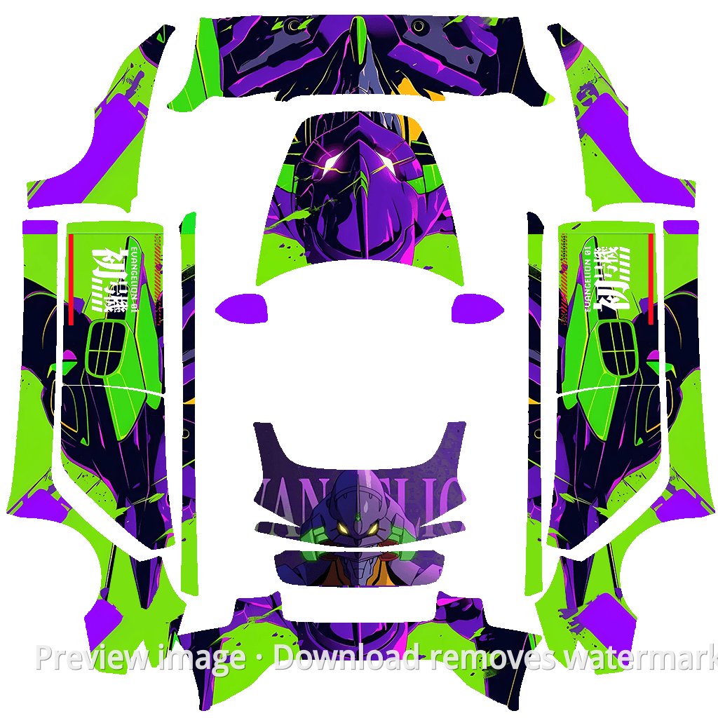 EVA Unit-01 Theme - Model 3 (2024+) Standard & Premium