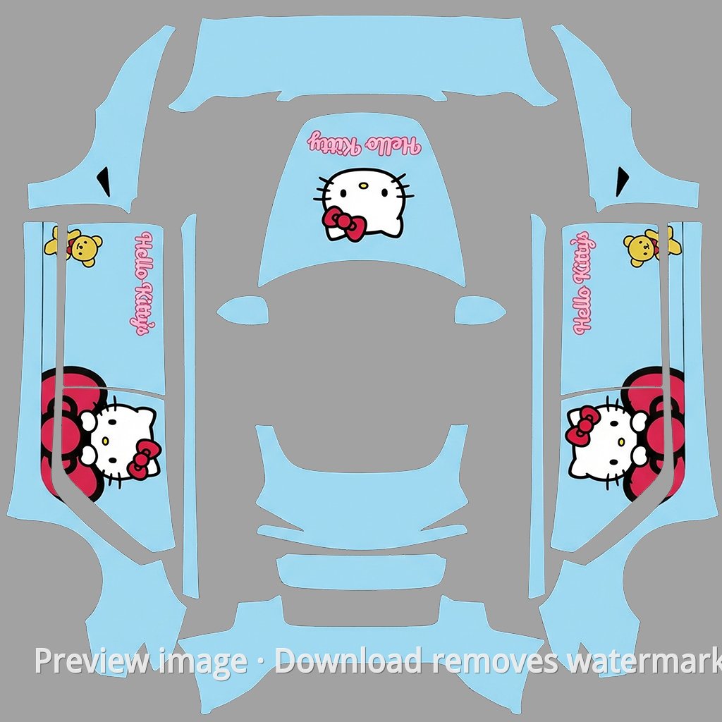 Hello KT Theme - Model 3 (2024+) Standard & Premium