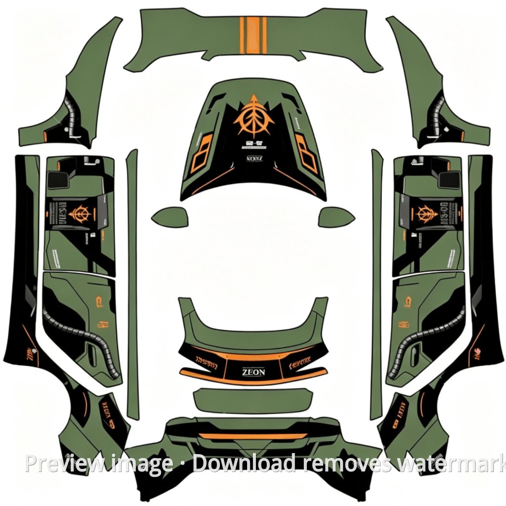Zaku Gundam Theme 2 - Model 3 (2024+) Standard & Premium