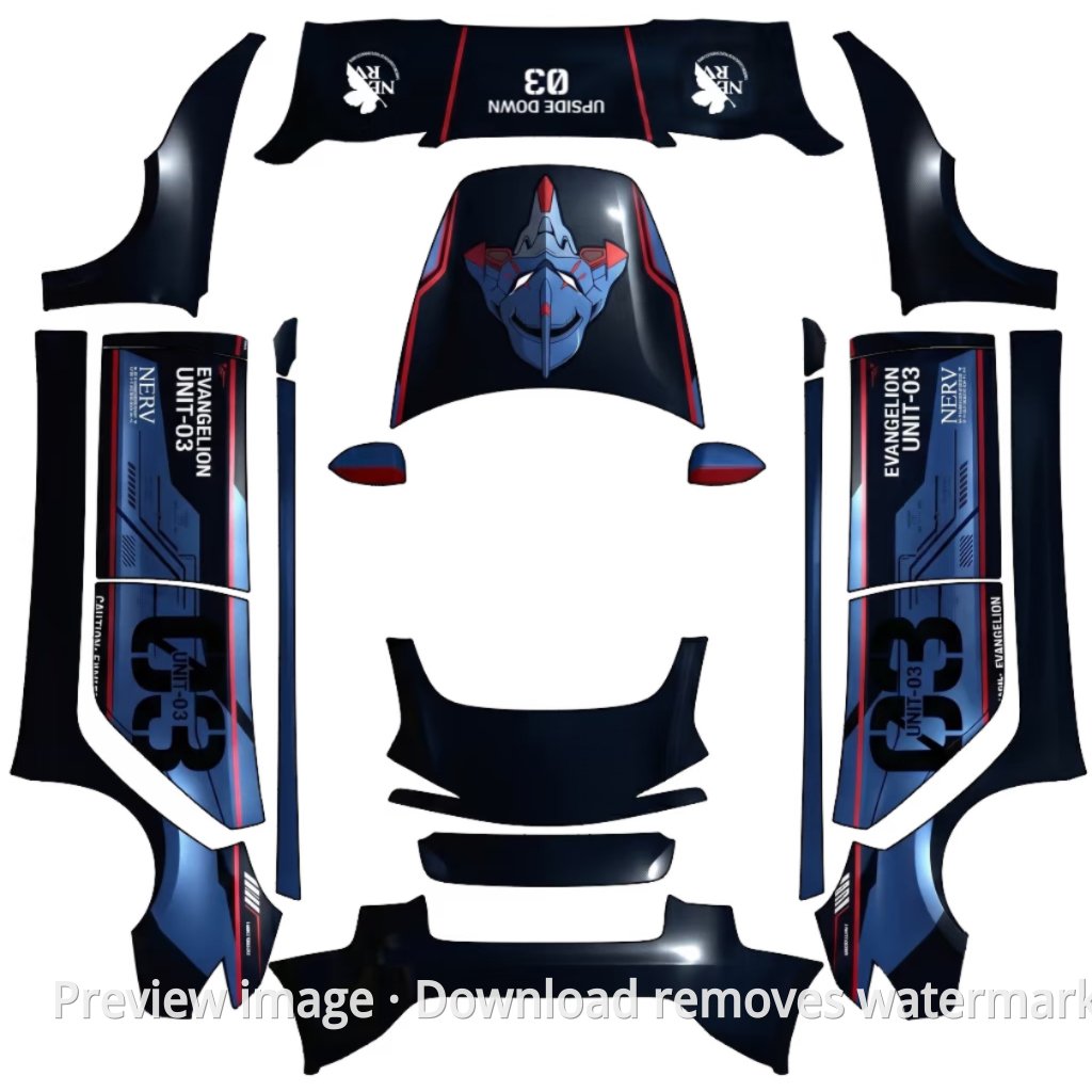 EVA Unit-03 Theme - Model 3 (2024+) Standard & Premium