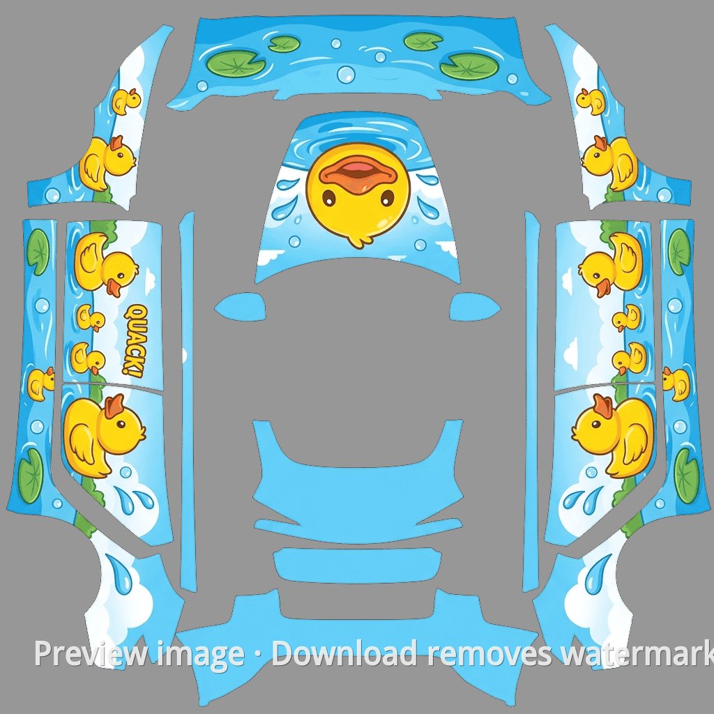 Yellow Duck Theme - Model 3 (2024+) Standard & Premium