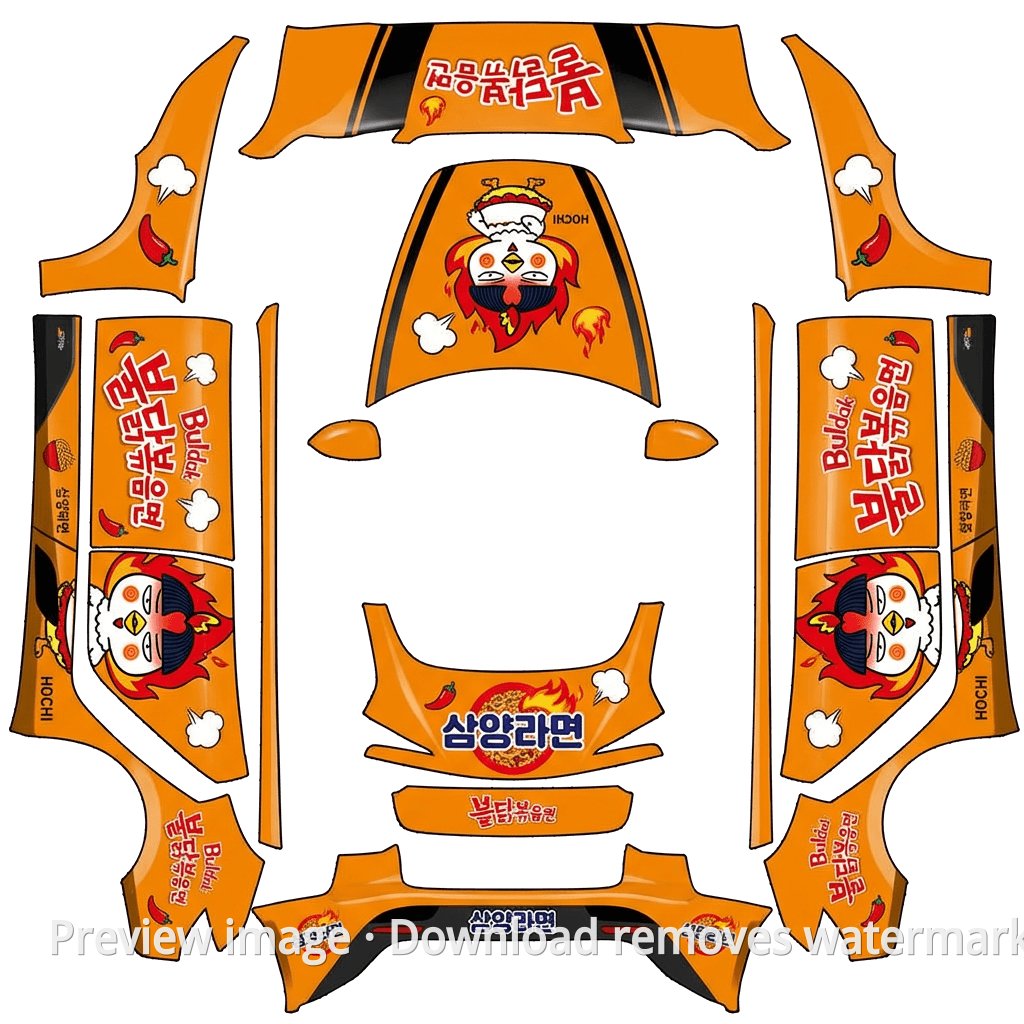 Samyang Buldak Ramen Theme - Model 3 (2024+) Standard & Premium