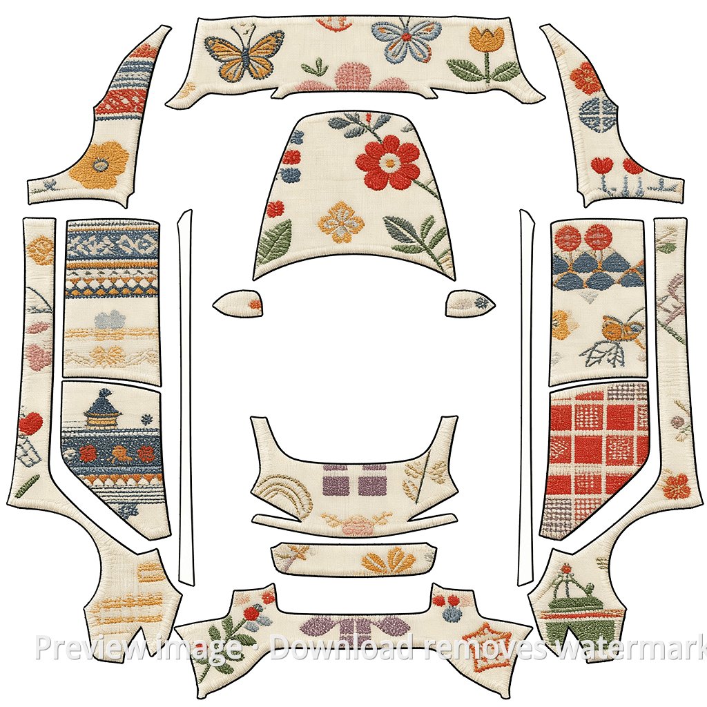 Embroidery 1 Theme - Model 3 (2024+) Standard & Premium